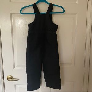 4T, WonderKids Snow Bib Overalls, Black